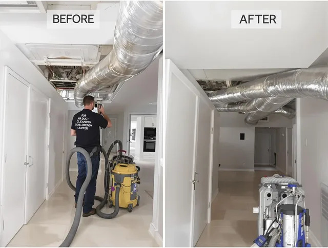 Stoneham Air Duct Cleaning professional performing thorough air duct cleaning in Stoneham